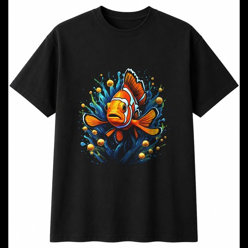 Colourful clownfish mens - colourful,