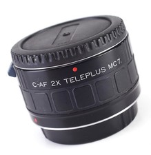 Kenko Teleplus MC7 2x C-AF  Teleconverter Lens for Canon EOS & Front & Rear Cap