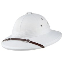 French Pith Helmet - White