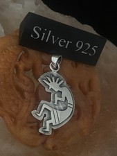 Silver Kokopelli Pendant And