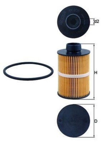 Fuel filter mahle - mahle, fiat