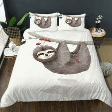 3D Sloth Quilt Cover Set