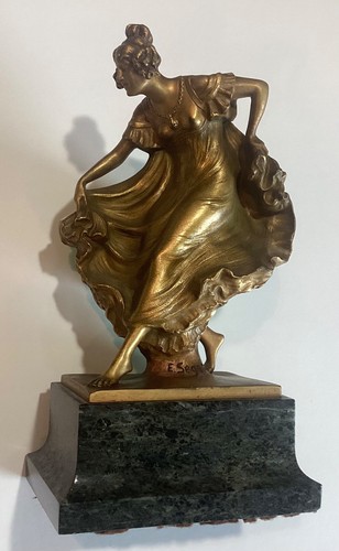 Antique art nouveau lady - art,