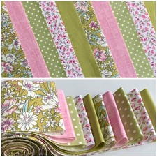 10 100% cotton fabric strips