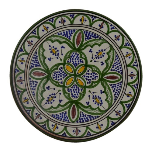 Moroccan ceramic plate salad - moroccan,