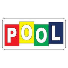 Pool Retro Vintage Style Metal