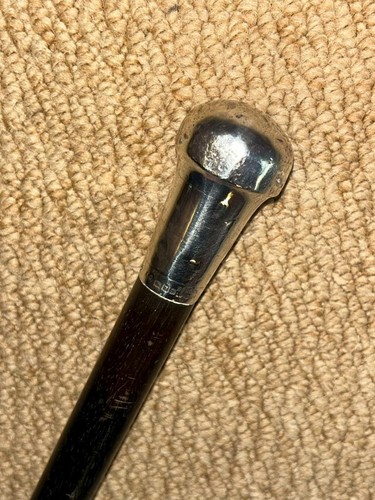 Antique ebony walking stick - antique,