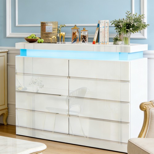 Drawers high gloss - high,