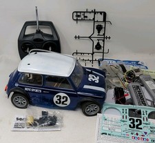 TAMIYA M03 ROVER MINI COOPER RACING 1/10 RC CAR ACOMS RADIO VINTAGE, BLUE "32"
