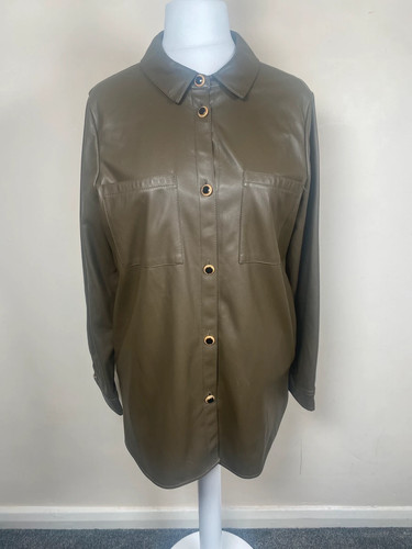 River island khaki faux - river,