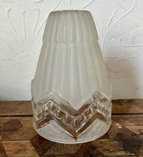 Art Deco Frosted Glass Lamp