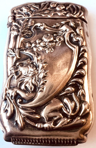 Lion sterling vesta case - case, match