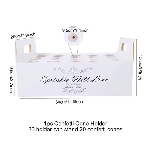 Wedding confetti cone holder - wedding,