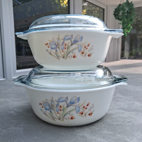 Vintage pyrex england blue - vintage,