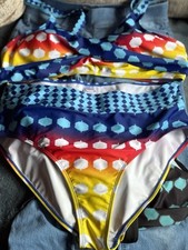 Quality Vintage Style Swim Costume Set, Bikini Size L  , 2 Pieces