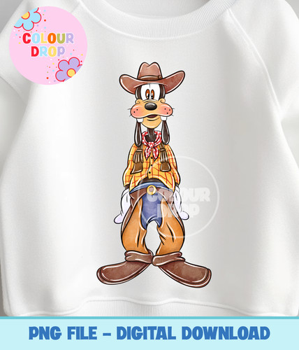 Disney pluto cowboy dtf - disney,