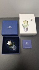 SWAROVSKI Crystal Happy Flowers Yellow Tulip in clear vase Figurine -657110