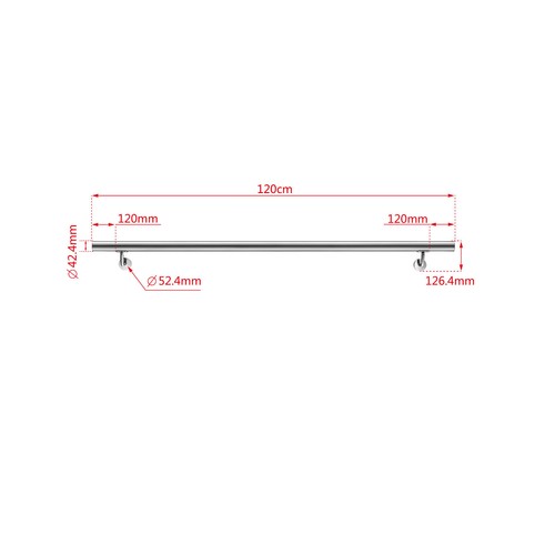 304 stainless steel handrail - 304,