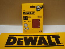 DEWALT DT3021 10 X  60GRIT  115MM PALM SANDER SANDING SHEETS D26441