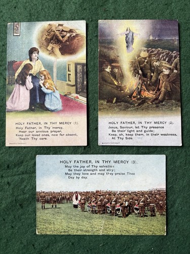 Set ww1 postcards titled - set,