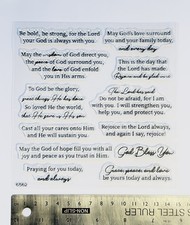 Clear rubber stamps Words Pray