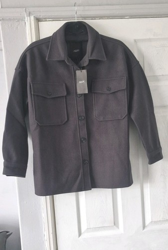 Adpt dark grey shacket - adpt,