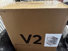 APNX v2 White  - RARE PC Case  High Airflow - Mid Tower Case