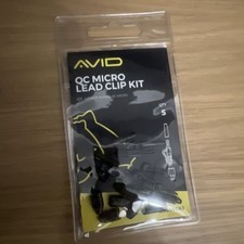 AVID Qc Micro Lead Clip Kit Black Fishing New  flat profile body Tail Rubber 