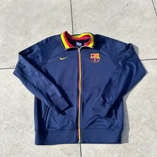 Barcelona Jacket Medium Navy Tracksuit Nike Track Football 2013 2014 Mens