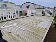 Static Caravan Decking UPVC