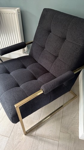 Black accents chair - next, gold