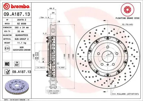 Brake disc - 2x,