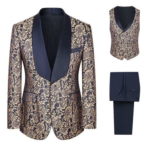 Paisley men suits sets - sets, 3pcs