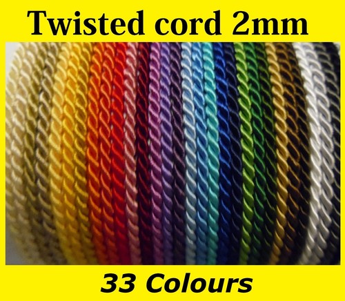2mm silky twisted cord - twisted,