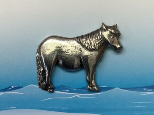 Shetland pony silver pewter - pony,