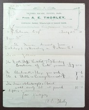 1910 A.E. Thorley Contractor