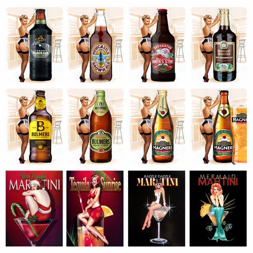 Alcohol sexy pin ups - ups, 1