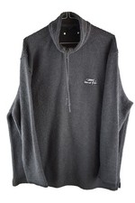 WEIRD FISH Blue Macaroni Jumper size L Mens 1/4 Zip Pullover Casual Outdoors