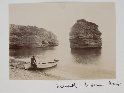 Man boat ladram bay sidmouth - man,