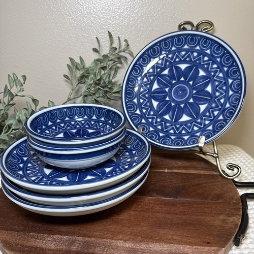 Vintage japan blue white - blue,