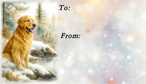 Golden retriever dog christmas - retriever,