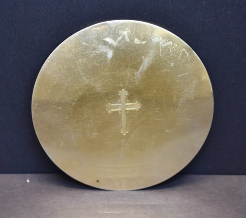 Vintage sterling silver disk - vintage,