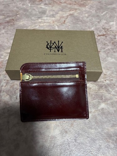Burgundy mini wallet coin case - burgundy,