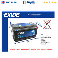 Car Battery EB802 Exide 110