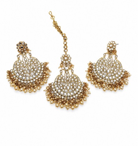 Gold tone indian - jewellery, set