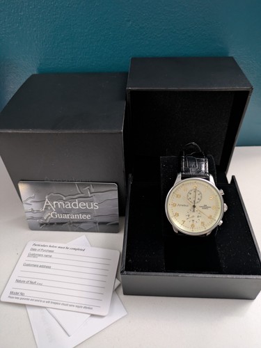 Mens amadeus chronograph watch - mens,