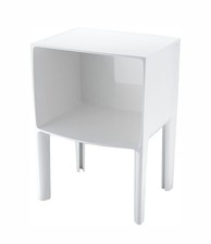 Kartell - White Ghost Buster Bedside Table - By Philippe Starck - r.r.p. £366