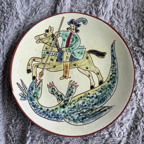 Unusual studio pottery - unusual, plate