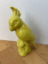 Yellow Ceramic Parrot Cockatoo