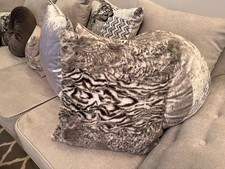 FAUX FUR MINK FOX STRIPE